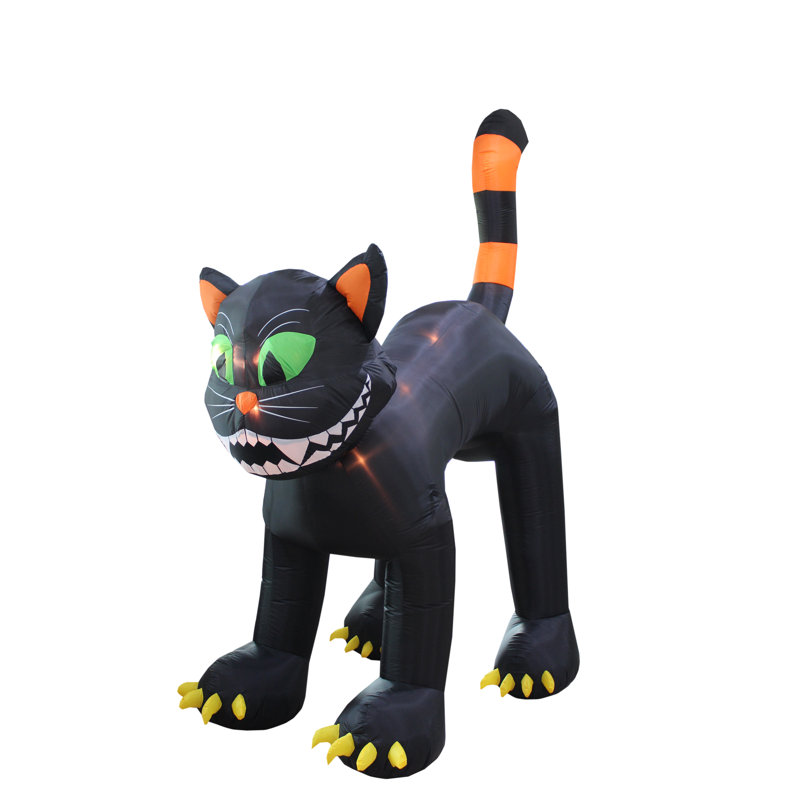 The Holiday Aisle Halloween Inflatable Animated Huge Black Cat